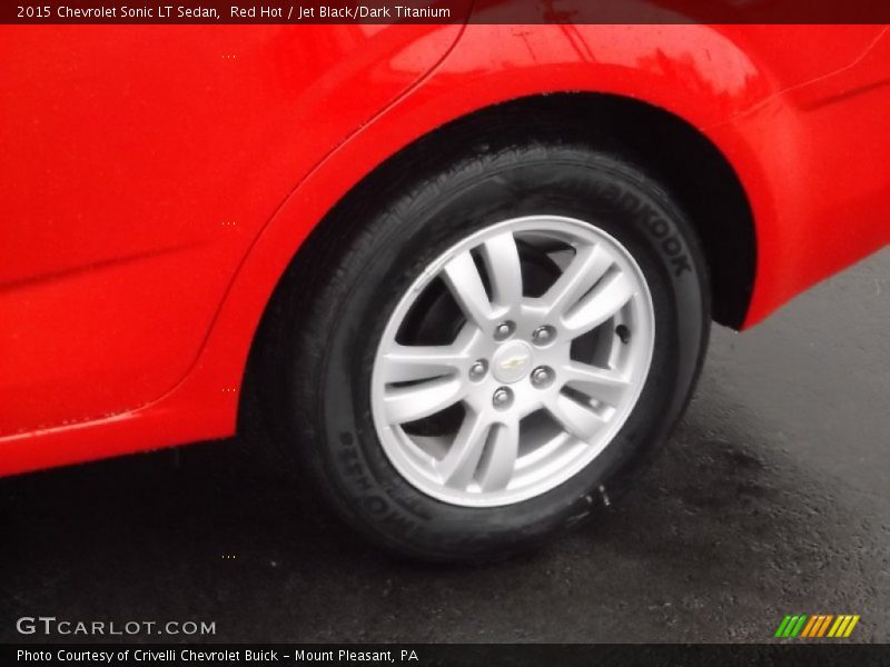 Red Hot / Jet Black/Dark Titanium 2015 Chevrolet Sonic LT Sedan