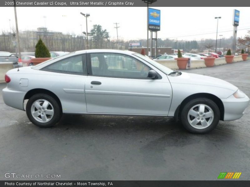 Ultra Silver Metallic / Graphite Gray 2005 Chevrolet Cavalier LS Coupe