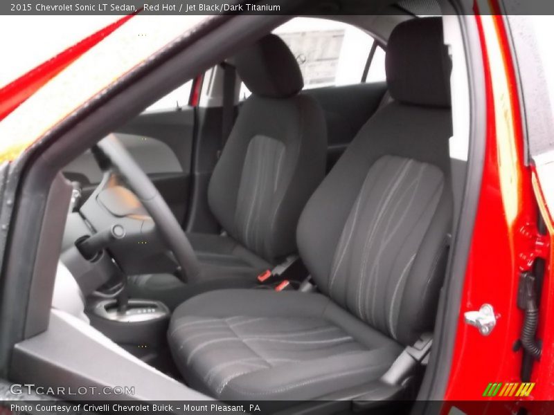Red Hot / Jet Black/Dark Titanium 2015 Chevrolet Sonic LT Sedan
