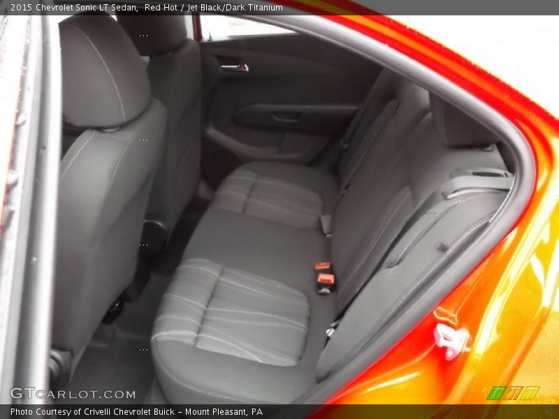 Red Hot / Jet Black/Dark Titanium 2015 Chevrolet Sonic LT Sedan