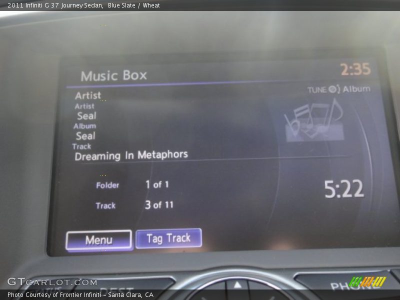 Blue Slate / Wheat 2011 Infiniti G 37 Journey Sedan