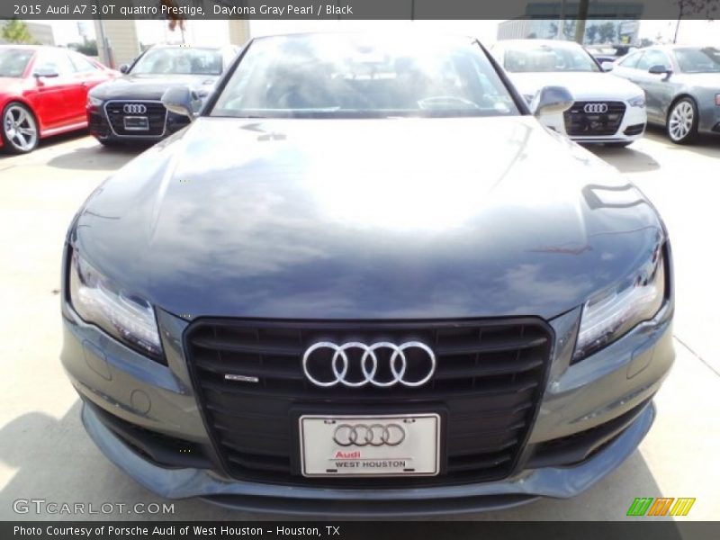 Daytona Gray Pearl / Black 2015 Audi A7 3.0T quattro Prestige