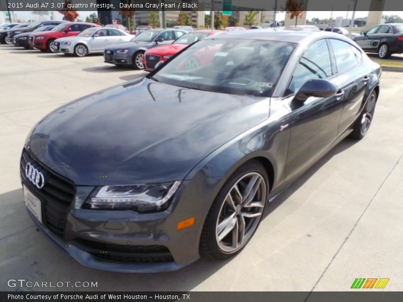 Daytona Gray Pearl / Black 2015 Audi A7 3.0T quattro Prestige