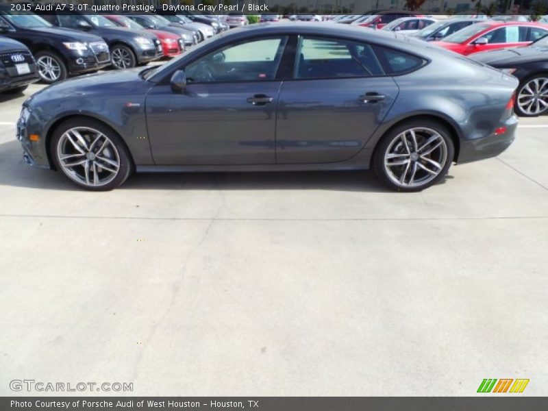 Daytona Gray Pearl / Black 2015 Audi A7 3.0T quattro Prestige