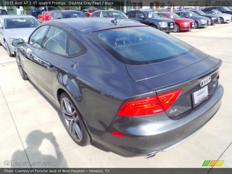 Daytona Gray Pearl / Black 2015 Audi A7 3.0T quattro Prestige