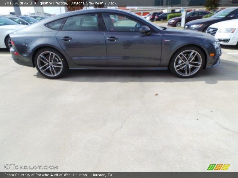 Daytona Gray Pearl / Black 2015 Audi A7 3.0T quattro Prestige