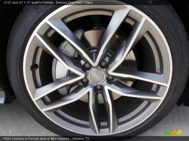 Daytona Gray Pearl / Black 2015 Audi A7 3.0T quattro Prestige