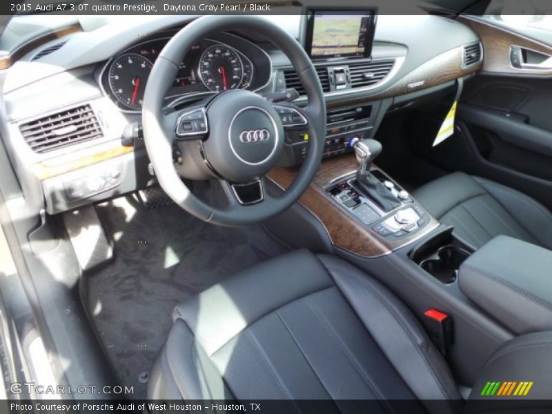 Daytona Gray Pearl / Black 2015 Audi A7 3.0T quattro Prestige