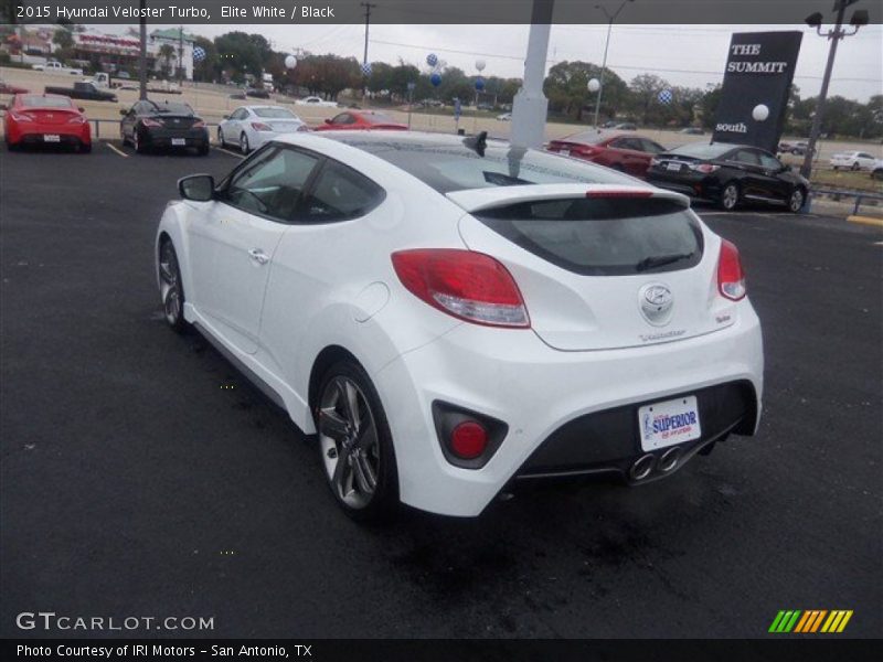 Elite White / Black 2015 Hyundai Veloster Turbo