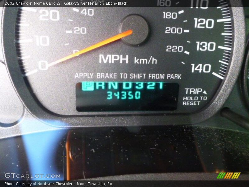 Galaxy Silver Metallic / Ebony Black 2003 Chevrolet Monte Carlo SS