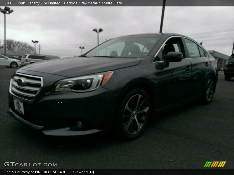 Carbide Gray Metallic / Slate Black 2015 Subaru Legacy 2.5i Limited