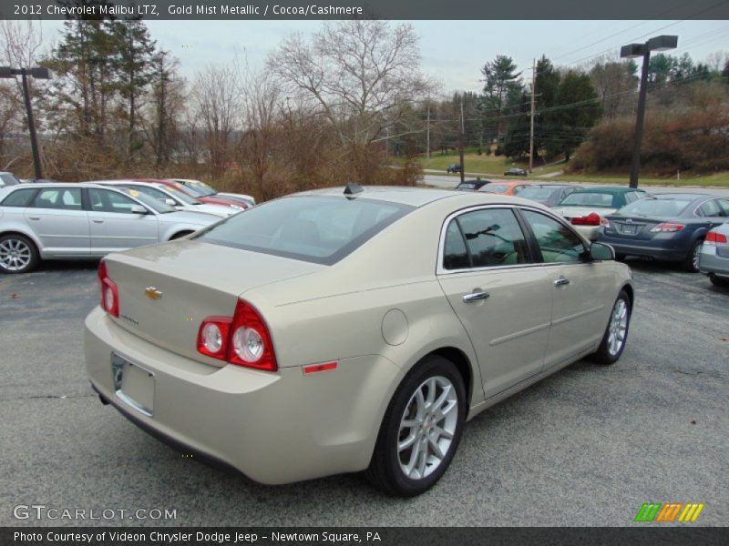 Gold Mist Metallic / Cocoa/Cashmere 2012 Chevrolet Malibu LTZ