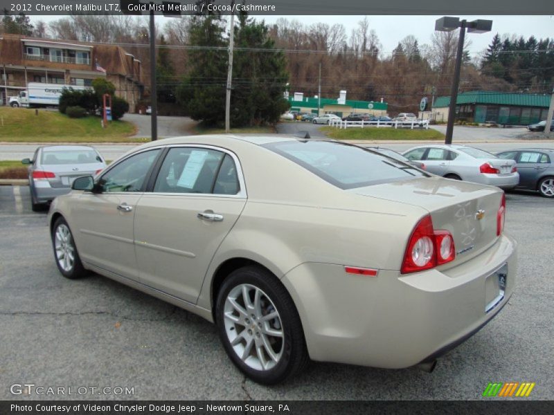 Gold Mist Metallic / Cocoa/Cashmere 2012 Chevrolet Malibu LTZ