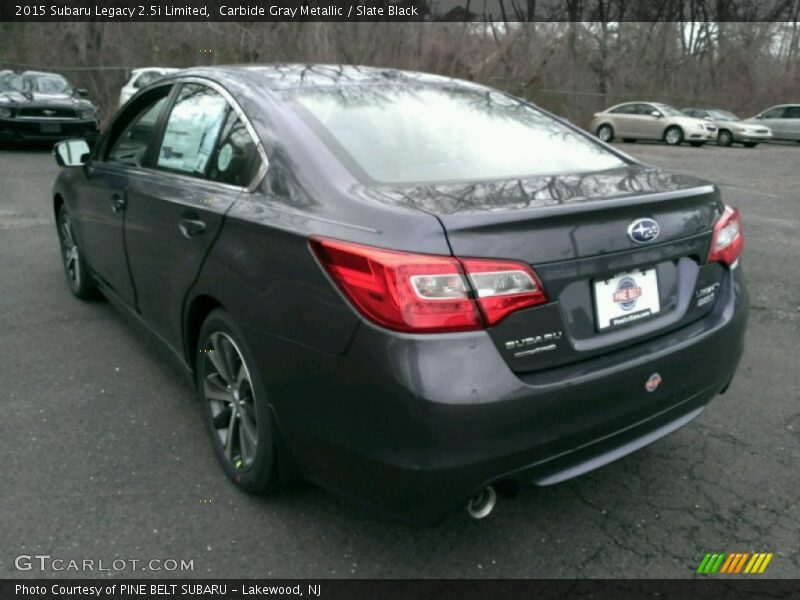 Carbide Gray Metallic / Slate Black 2015 Subaru Legacy 2.5i Limited