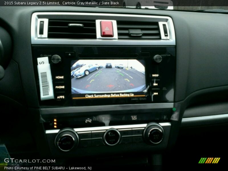 Carbide Gray Metallic / Slate Black 2015 Subaru Legacy 2.5i Limited