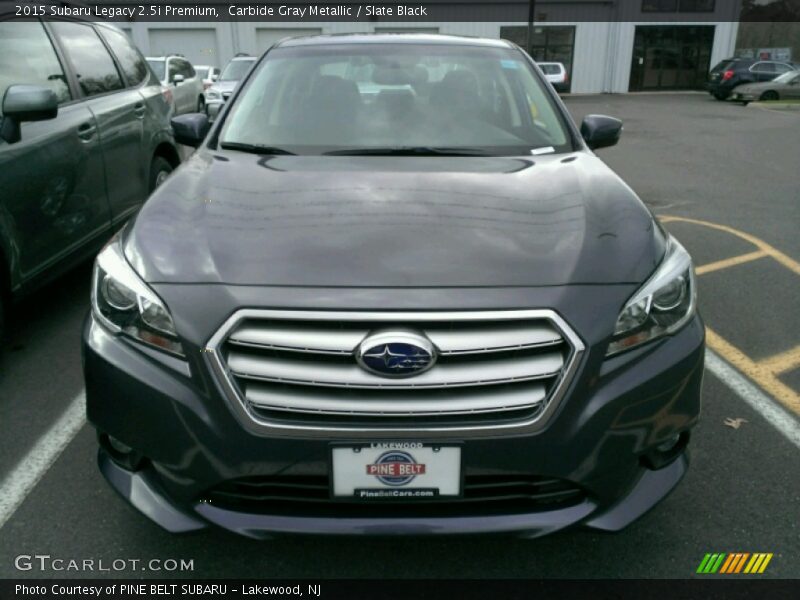 Carbide Gray Metallic / Slate Black 2015 Subaru Legacy 2.5i Premium