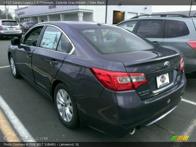 Carbide Gray Metallic / Slate Black 2015 Subaru Legacy 2.5i Premium