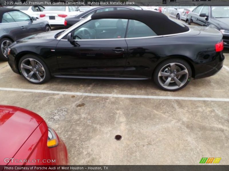Mythos Black Metallic / Black 2015 Audi A5 Premium Plus quattro Convertible
