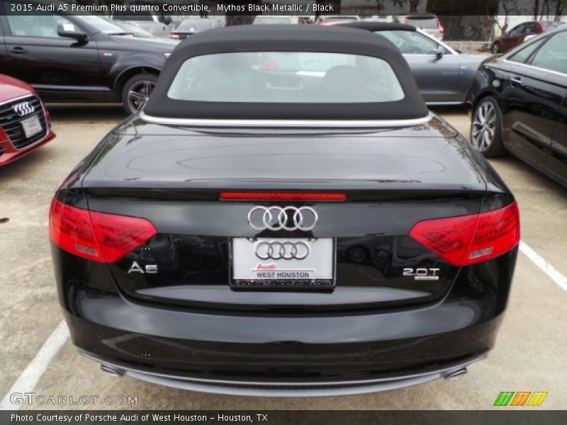 Mythos Black Metallic / Black 2015 Audi A5 Premium Plus quattro Convertible