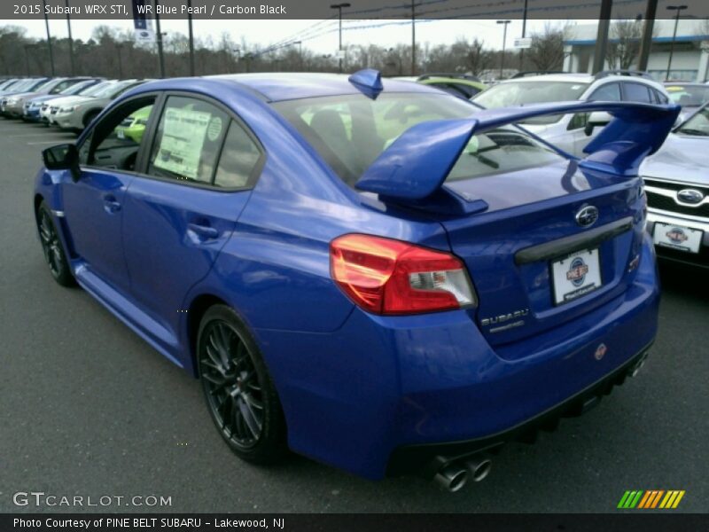 WR Blue Pearl / Carbon Black 2015 Subaru WRX STI