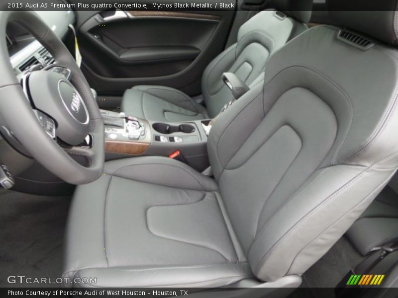 Mythos Black Metallic / Black 2015 Audi A5 Premium Plus quattro Convertible