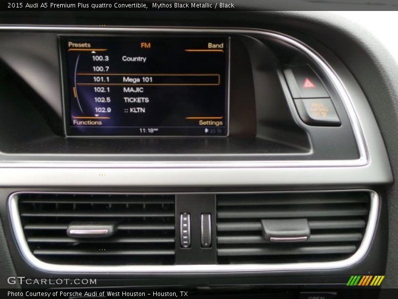 Mythos Black Metallic / Black 2015 Audi A5 Premium Plus quattro Convertible