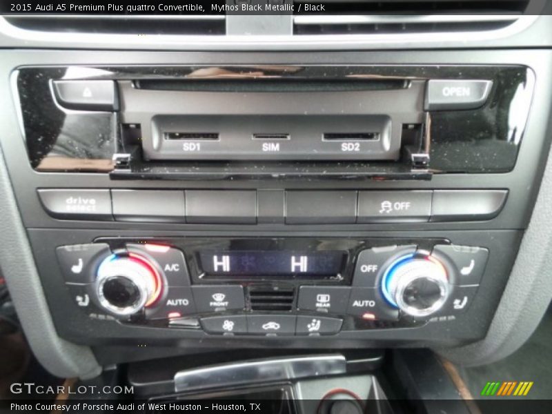 Mythos Black Metallic / Black 2015 Audi A5 Premium Plus quattro Convertible
