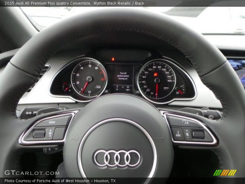 Mythos Black Metallic / Black 2015 Audi A5 Premium Plus quattro Convertible