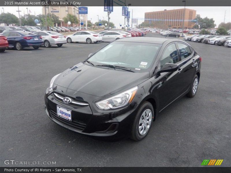 Ultra Black / Gray 2015 Hyundai Accent GLS