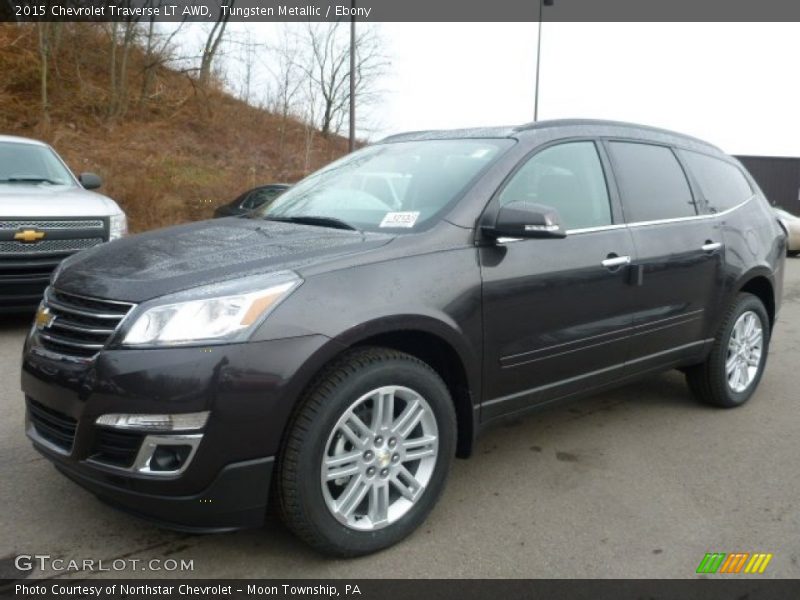 Tungsten Metallic / Ebony 2015 Chevrolet Traverse LT AWD