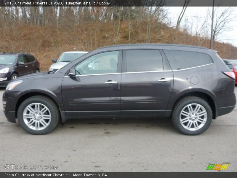 Tungsten Metallic / Ebony 2015 Chevrolet Traverse LT AWD