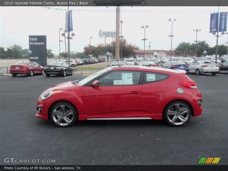 Boston Red / Black 2015 Hyundai Veloster Turbo