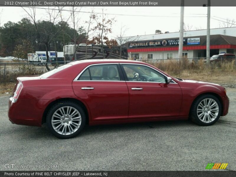 Deep Cherry Red Crystal Pearl / Dark Frost Beige/Light Frost Beige 2012 Chrysler 300 C