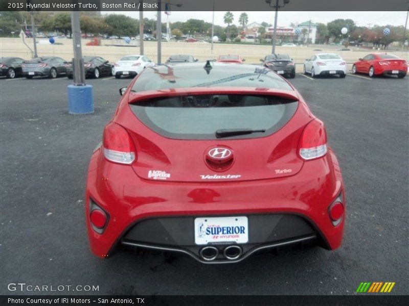Boston Red / Black 2015 Hyundai Veloster Turbo