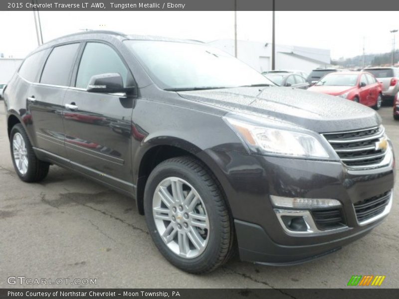 Tungsten Metallic / Ebony 2015 Chevrolet Traverse LT AWD