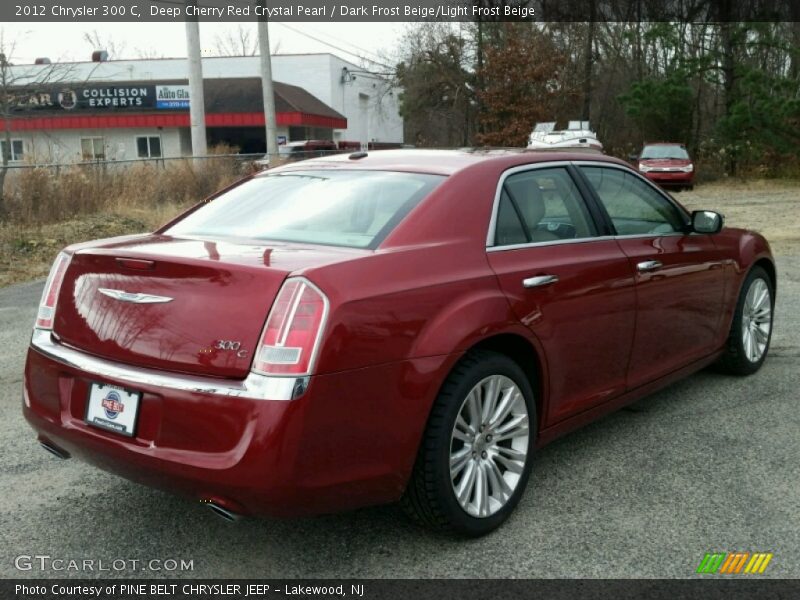 Deep Cherry Red Crystal Pearl / Dark Frost Beige/Light Frost Beige 2012 Chrysler 300 C