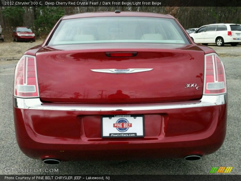 Deep Cherry Red Crystal Pearl / Dark Frost Beige/Light Frost Beige 2012 Chrysler 300 C