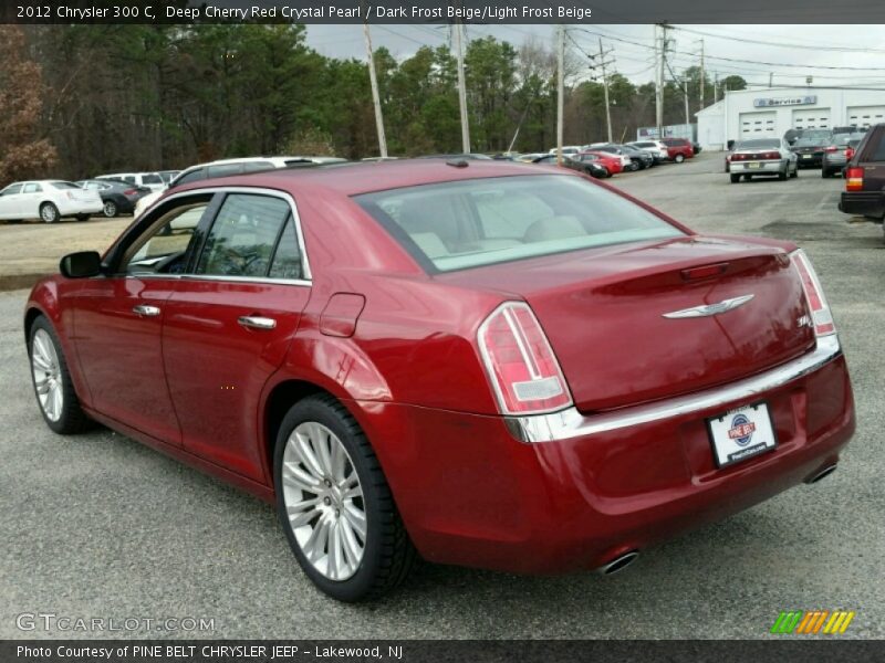 Deep Cherry Red Crystal Pearl / Dark Frost Beige/Light Frost Beige 2012 Chrysler 300 C