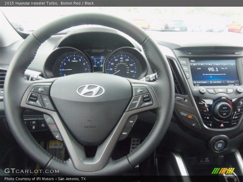 Boston Red / Black 2015 Hyundai Veloster Turbo