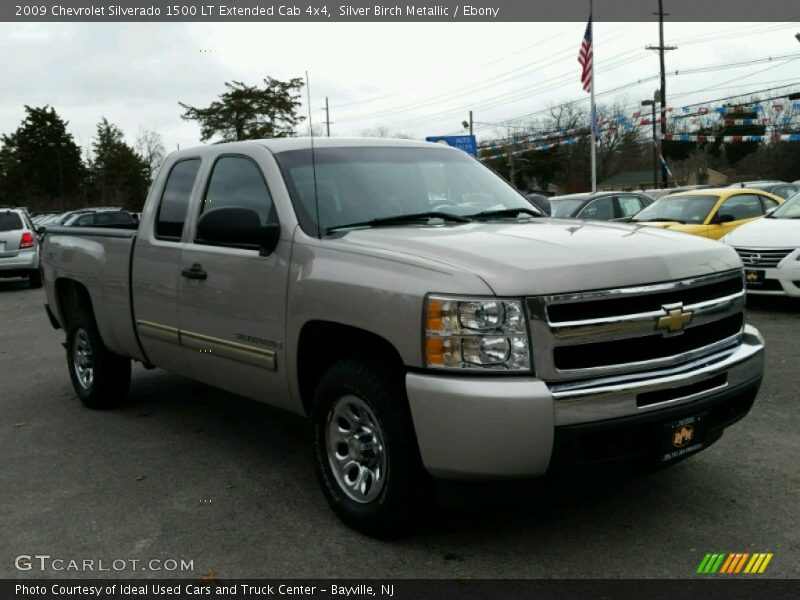 Silver Birch Metallic / Ebony 2009 Chevrolet Silverado 1500 LT Extended Cab 4x4