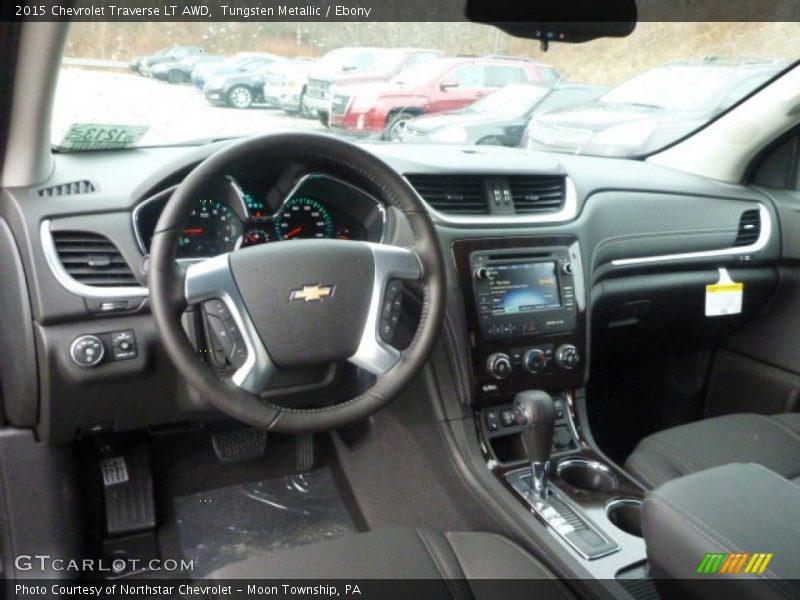 Tungsten Metallic / Ebony 2015 Chevrolet Traverse LT AWD