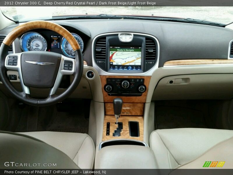 Deep Cherry Red Crystal Pearl / Dark Frost Beige/Light Frost Beige 2012 Chrysler 300 C
