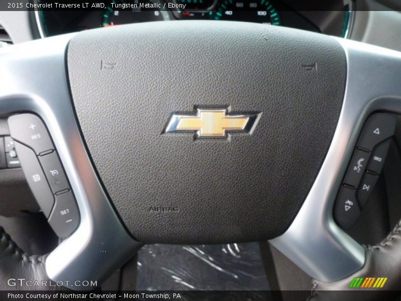 Tungsten Metallic / Ebony 2015 Chevrolet Traverse LT AWD
