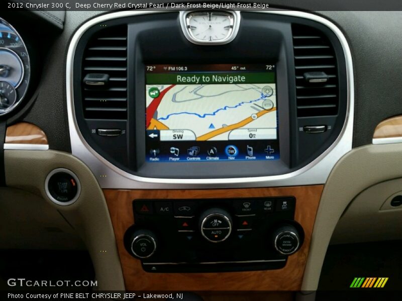Deep Cherry Red Crystal Pearl / Dark Frost Beige/Light Frost Beige 2012 Chrysler 300 C