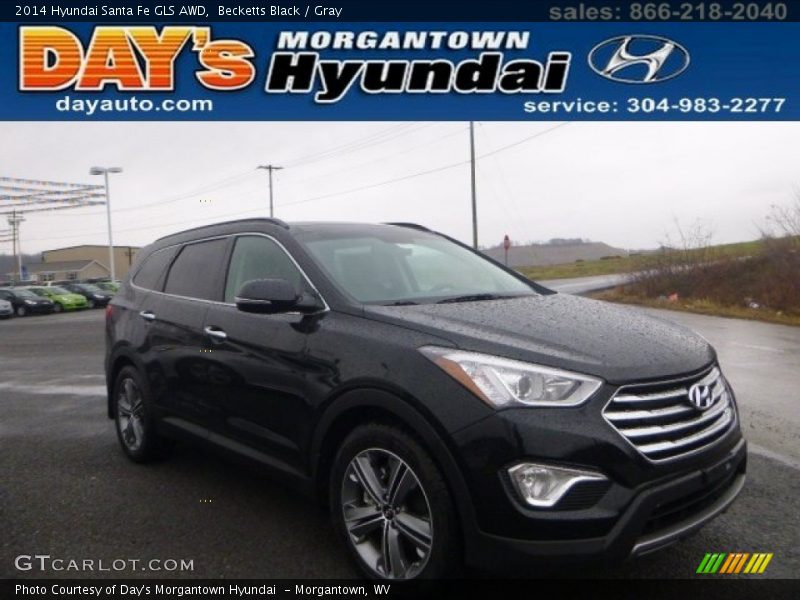 Becketts Black / Gray 2014 Hyundai Santa Fe GLS AWD