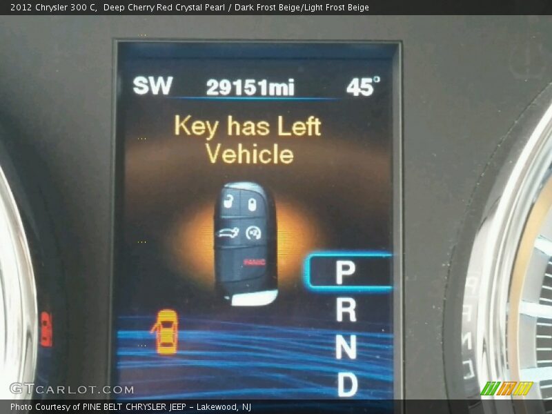 Deep Cherry Red Crystal Pearl / Dark Frost Beige/Light Frost Beige 2012 Chrysler 300 C