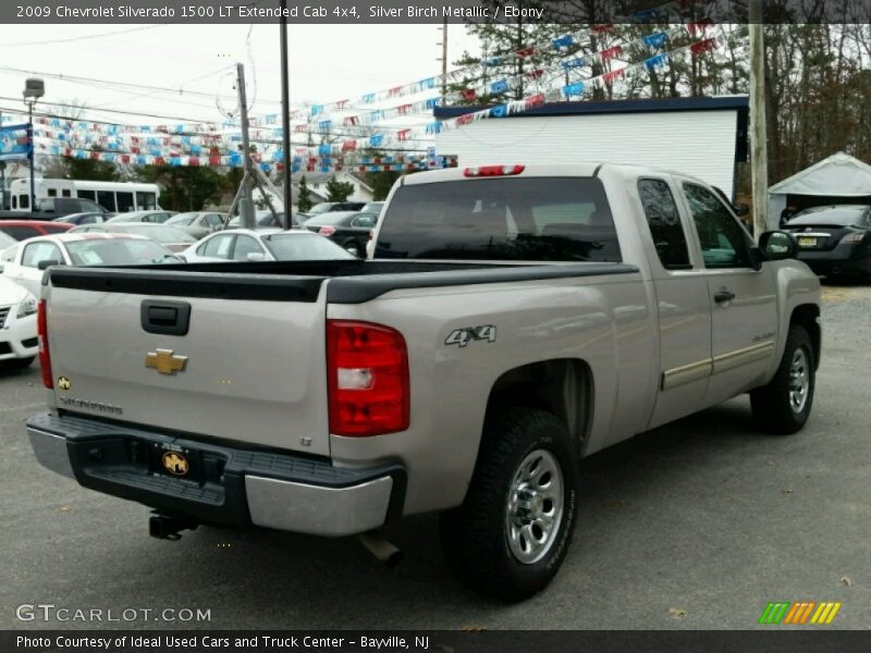 Silver Birch Metallic / Ebony 2009 Chevrolet Silverado 1500 LT Extended Cab 4x4