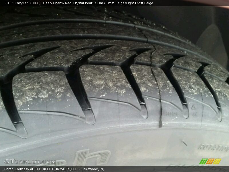 Deep Cherry Red Crystal Pearl / Dark Frost Beige/Light Frost Beige 2012 Chrysler 300 C