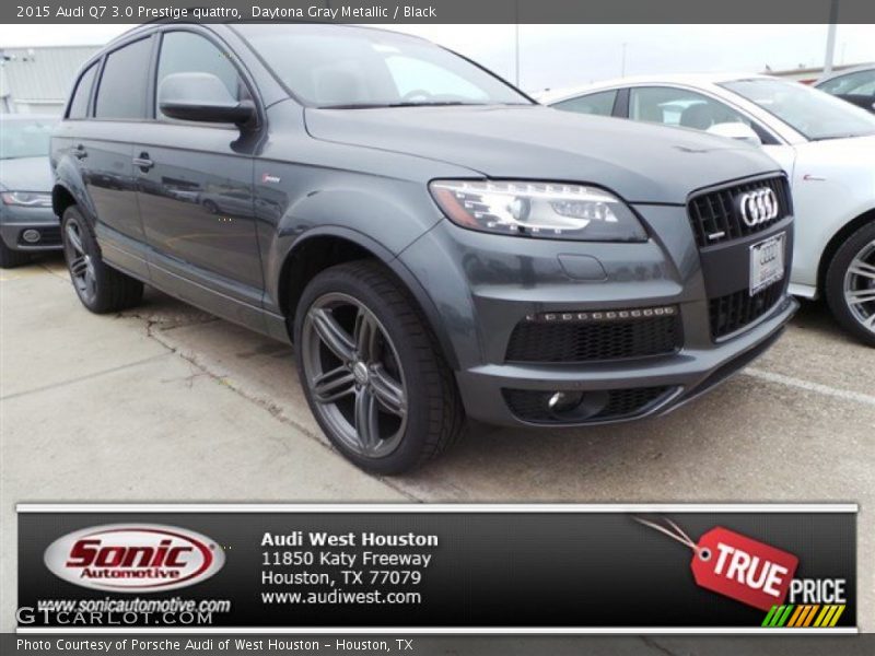 Daytona Gray Metallic / Black 2015 Audi Q7 3.0 Prestige quattro