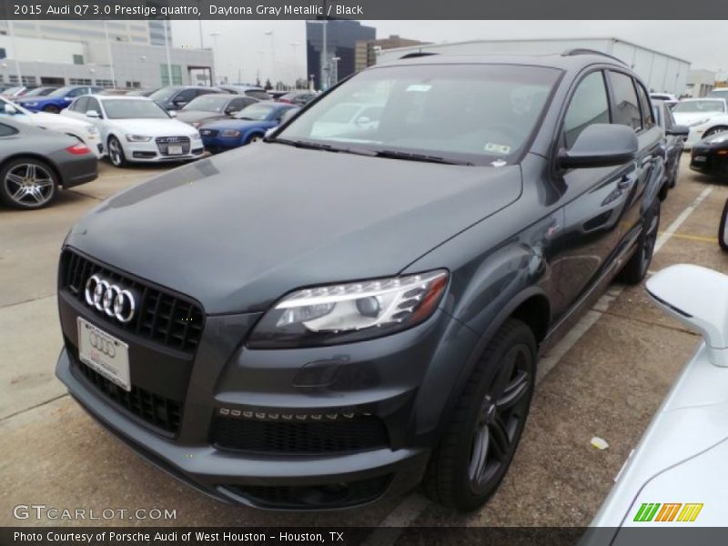 Daytona Gray Metallic / Black 2015 Audi Q7 3.0 Prestige quattro